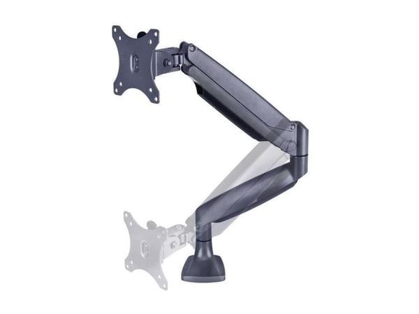 Multibrackets M Deskmount Spring Single - Monteringssett (skrivebordsmontering) - for LCD-skjerm - stål, høyverdig aluminium - svart - skjermstørre...