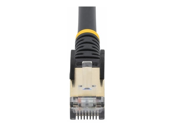 Startech 5m CAT6A Ethernet Cable, 10 Gigabit Shielded Snagless RJ45 100W PoE Patch Cord, CAT 6A 10GbE STP Network Cable w/Strain Relief, Black, UL ...