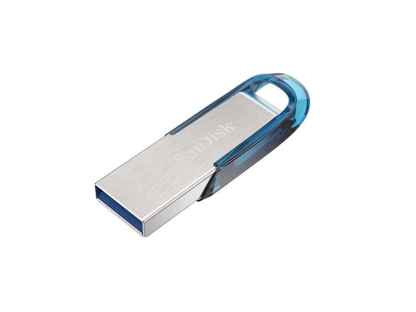 SanDisk Ultra Flair - USB-flashstasjon - 64 GB - USB 3.0 - blå