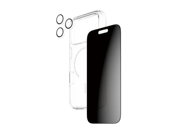 PanzerGlass ® | CARE by ® 3-in-1 Flagship Privacy Bundle iPhone 17 Pro, Apple, Apple - iPhone 17 Pro, Asennus kuivana, Naarmuuntumisenkestävä, Isku...