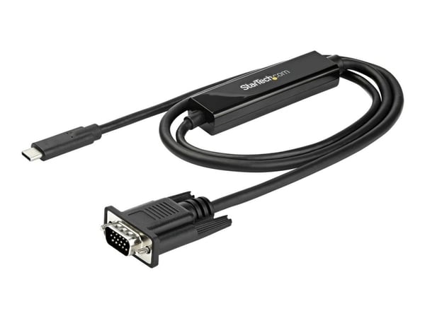 StarTech.com 3ft (1m) USB C - VGA-kaapeli, 1920x1200/1080p USB Type C - VGA-videosovitinkaapeli, Thunderbolt 3 yhteensopiva, kannettava tietokone V...