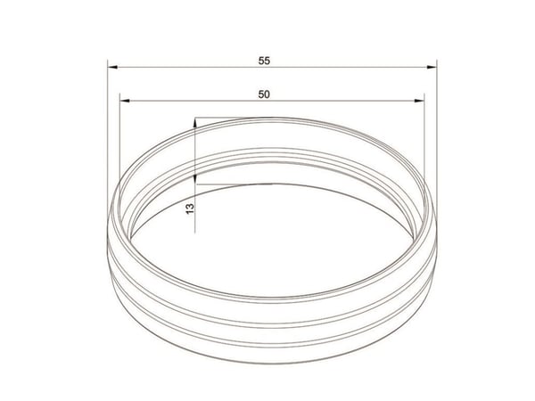 Multibrackets M Pro - Monteringskomponent (ledningslucka) - plast - vit - stångmontering