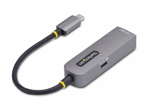 Startech 2.5GbE USB-C to Ethernet Adapter - Nettverksadapter - USB-C 3.2 Gen 1 / Thunderbolt 3 - 10M/100M/1G/2,5 Gigabit Ethernet + USB-C 3.2 Gen 1...
