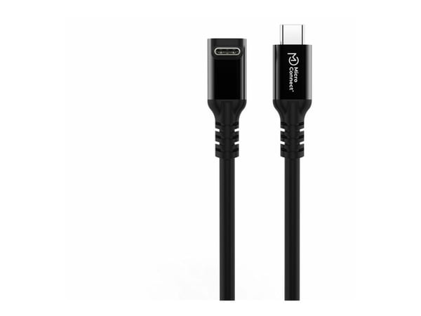 MicroConnect Premium - USB-kabel - USB-C (hann) rett til USB-C (hann) vinklet - USB 3.2 Gen 2x2 - 20 V - 5 A - 5 m - up to 20 Gbps data transfer ra...