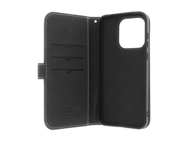 Insmat Exclusive Flip Case - Vikbart fodral för mobiltelefon - genuint läder, kartong+papper, polykarbonat, bomullssömmar, 2 magneter, galvaniserad...