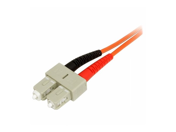 Startech 2m Fiber Optic Cable - Multimode Duplex 50/125 - LSZH - LC/SC - OM2 - LC to SC Fiber Patch Cable - Nettverkskabel - LC multimodus (hann) t...