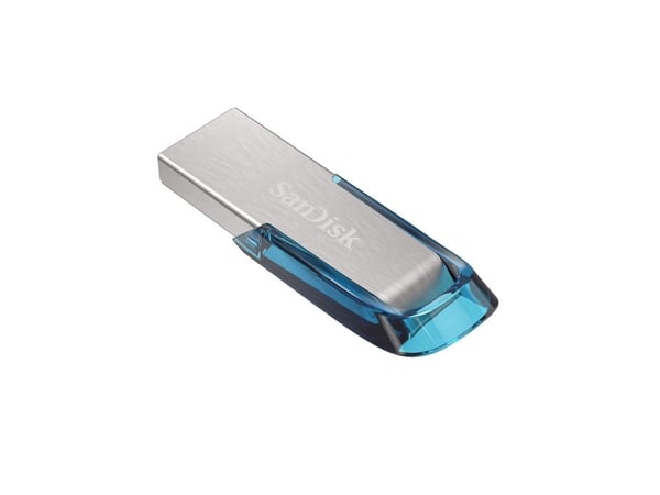 SanDisk Ultra Flair - USB-flashstasjon - 64 GB - USB 3.0 - blå