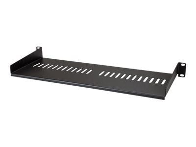 Startech 1U Vented Server Rack Cabinet Shelf, 7in Deep Fixed Cantilever Tray, Rackmount Shelf for 19" AV/Data/Network Equipment Enclosure w/ Cage N...
