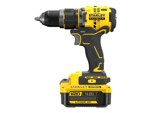 Stanley Fatmax V20 SFMCD721M2K - Hammerbor/driver - trådløs - 2 hastigheter - nøkkelfri borhylse 13 mm - 2 batterier, inkludert lader - 18 V
