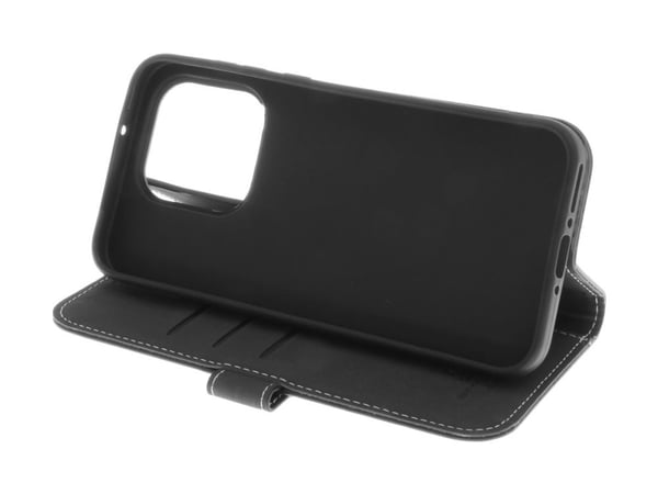 Insmat Exclusive Flip Case - Vikbart fodral för mobiltelefon - genuint läder, kartong+papper, polykarbonat, bomullssömmar, 2 magneter, galvaniserad...