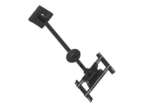 Multibrackets M Public Ceilingmount Medium Single - Monteringssett (takplate, taktippemontering, VESA-adapter) - for LCD-skjerm - stål - svart - sk...