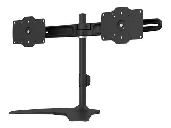Multibrackets M VESA Desktopmount Dual Stand - Ställ - för 2 LCD-bildskärmar - aluminium, stål - svart - skärmstorlek: 24"-32" - skrivbordsstativ