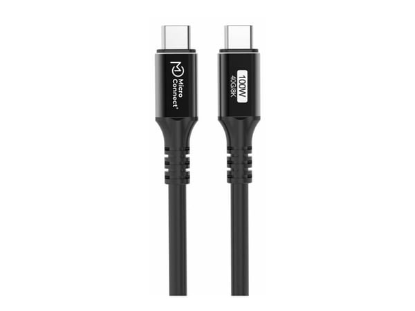 MicroConnect Premium - USB-kabel - USB-C (hann) til USB-C (hann) - USB4 Gen3x2 - 20 V - 5 A - 15 cm - USB Power Delivery (100 W), up to 40 Gbps dat...