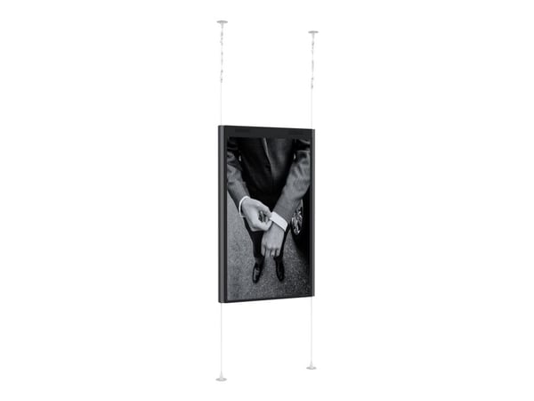 Multibrackets M Wiremount Pro OM55N-D - Kiinnike - LCD-näytölle - muovi, teräslanka - musta - näytön koko: 55" - kiinnityspinta: enintään 600 x 400...
