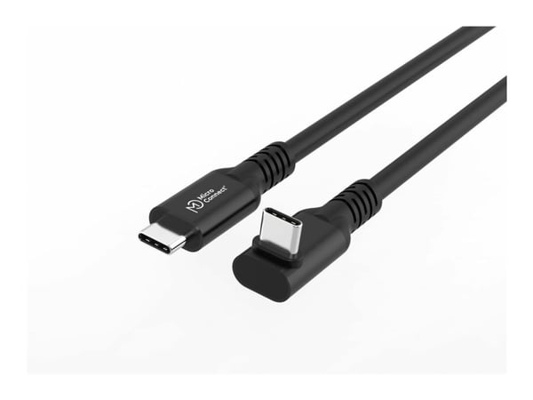 MicroConnect Premium - USB-kabel - USB-C (hann) rett til USB-C (hann) vinklet - USB 3.2 Gen 2x2 - 20 V - 5 A - 5 m - up to 20 Gbps data transfer ra...
