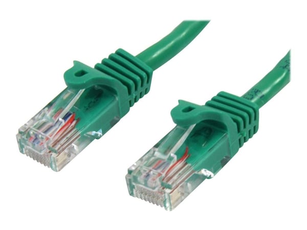 StarTech.com 3m Green Cat5e / Cat 5 Snagless Patch Cable - Liitäntäkaapeli - RJ-45 (uros) - RJ-45 (uros) - 3 m - UTP - CAT 5e - valettu, snagless -...