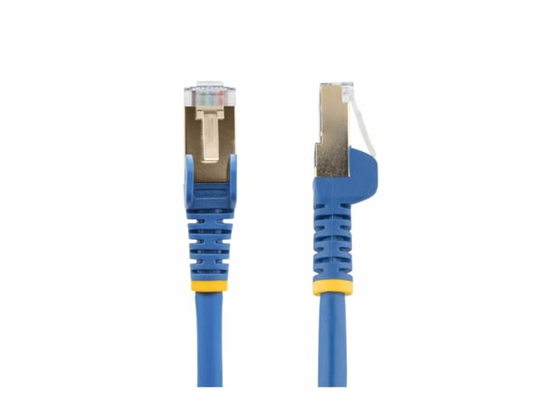 Startech 10m CAT6A Ethernet Cable, 10 Gigabit Shielded Snagless RJ45 100W PoE Patch Cord, CAT 6A 10GbE STP Network Cable w/Strain Relief, Blue, UL ...