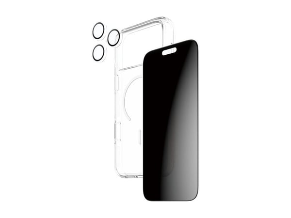 PanzerGlass ® | CARE by ® 3-in-1 Flagship Privacy Bundle iPhone 17 Pro Max, Apple, Apple - iPhone 17 Pro Max, Asennus kuivana, Naarmuuntumisenkestä...