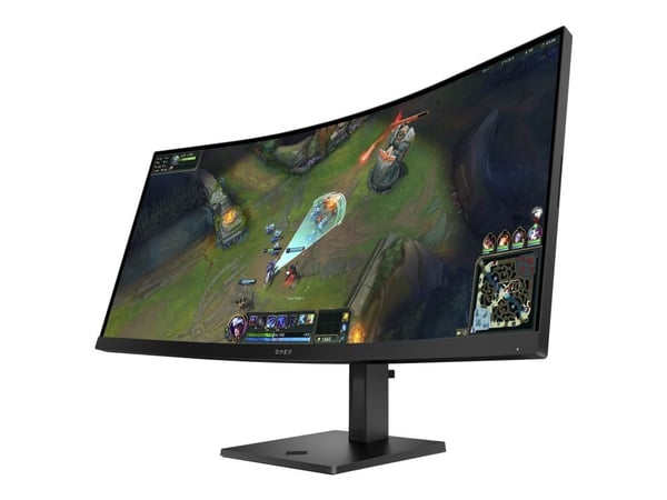 OMEN by HP 34c G2 - LED-skjerm - gaming - kurvet - 34" - 3440 x 1440 WQHD @ 180 Hz - VA - 400 cd/m² - 4000:1 - DisplayHDR 400 - 1 ms - 2xHDMI, Disp...