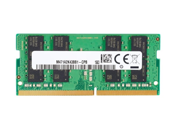 HP - DDR4 - modul - 16 GB - SO DIMM 260-pin - 3200 MHz / PC4-25600 - 1.2 V - ikke-bufret - ikke-ECC - for Elite Slice G2 (SODIMM); EliteDesk 705 G5...
