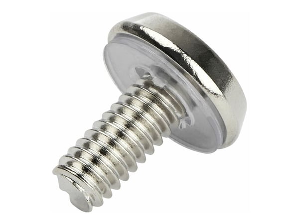 StarTech.com CABSCRWS1224, Ruuvi, Terästä, Kupukanta, Hopea, RoHS, REACH, 16,5 mm