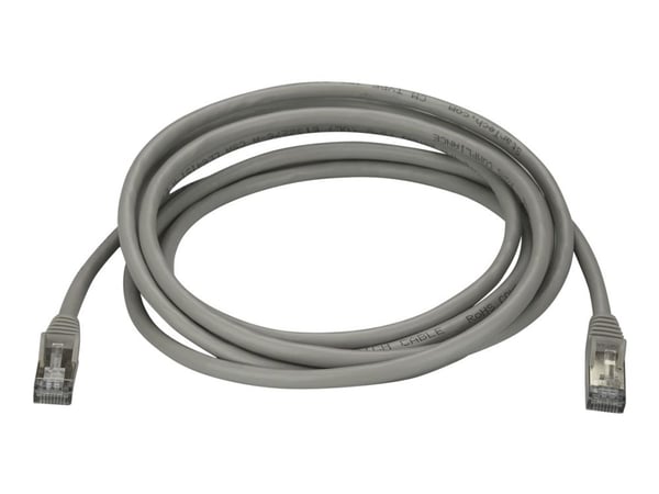 Startech 3m CAT6A Ethernet Cable, 10 Gigabit Shielded Snagless RJ45 100W PoE Patch Cord, CAT 6A 10GbE STP Network Cable w/Strain Relief, Grey, UL C...