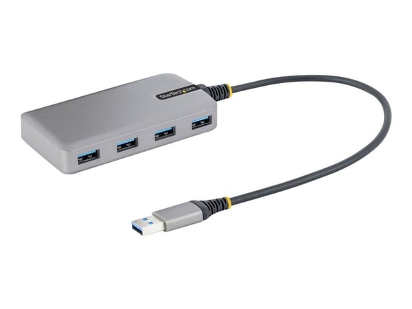 Startech 4-Port USB Hub, USB 3.0 5Gbps, Bus Powered, USB-A to 4x USB-A Hub with Optional Auxiliary Power Input, Portable Desktop/Laptop USB Hub wit...