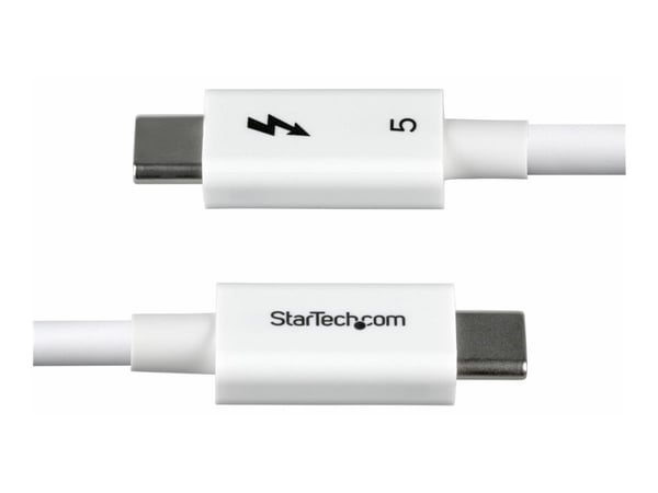 StarTech - Thunderbolt-kabel - USB-C (hann) til USB-C (hann) - USB4 / Thunderbolt 3 / Thunderbolt 4 / Thunderbolt 5 / DisplayPort 2.1 - 80 cm - hal...
