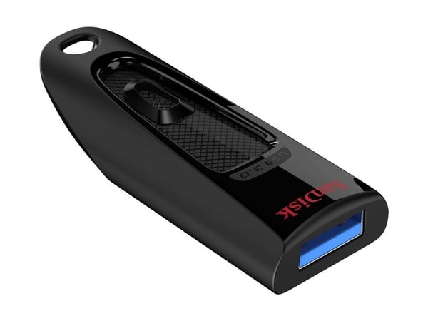 SanDisk Ultra - USB-flashstasjon - 64 GB - USB 3.0 - svart