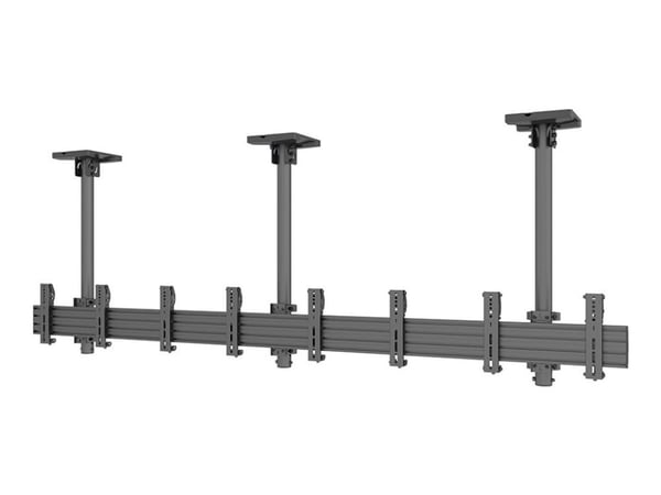 Multibrackets M Pro Series MBC5X1UP - Monteringssats - sida-vid-sida - för menytavla/5 LCD-displayer - aluminium, stål - svart - skärmstorlek: 27"-...