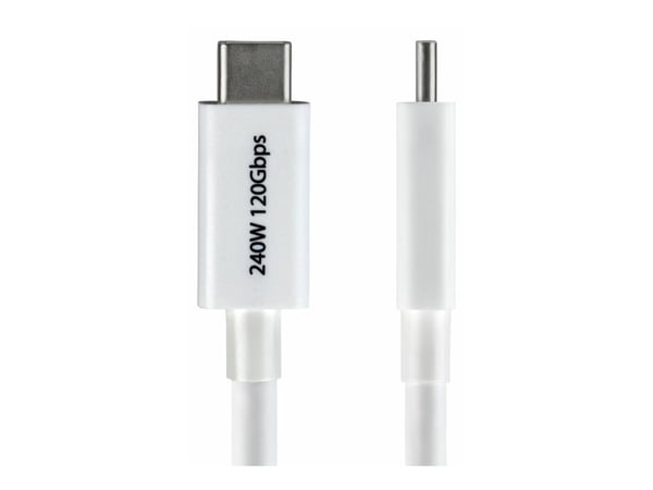 StarTech - USB-kabel - USB-C (hann) til USB-C (hann) - USB4 / Thunderbolt 3 / Thunderbolt 4 / Thunderbolt 5 / DisplayPort 2.1 - 1 m - passiv, 8K 60...