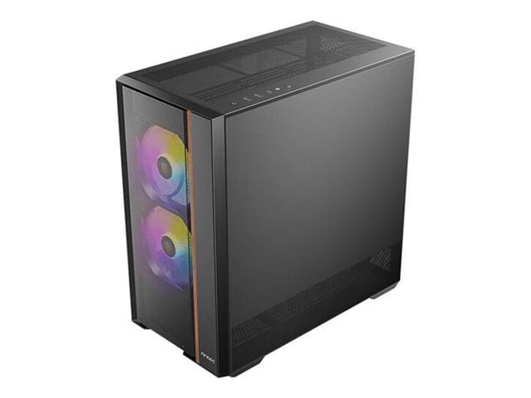Antec Flux Rear - Mid tower - ATX - genomskinlig sidopanel (härdat glas) - ingen strömförsörjning - USB/ljud
