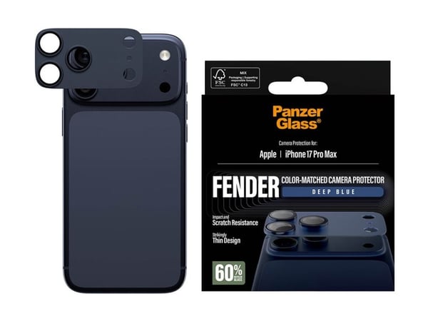 PanzerGlass FENDER - Linsebeskytter for mobiltelefon - mørkeblå - for Apple iPhone 17 Pro Max