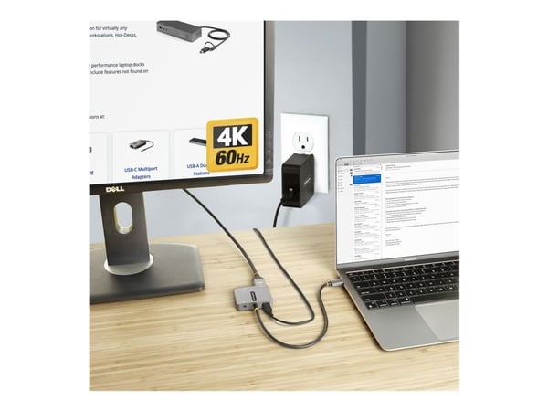 StarTech.com 122-USBC-HDMI-4K-VGA, USB Type-C, HDMI-lähtö, VGA (D-Sub) -lähtö, 3840 x 2160 pikseliä
