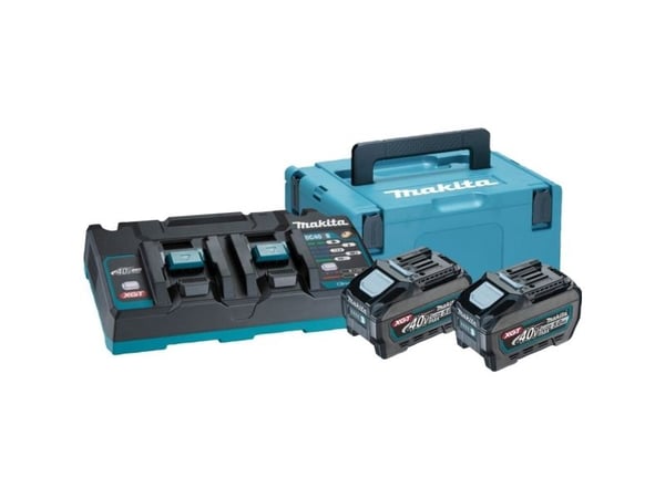 MAKITA 40V MAX XGT 2x5,0Ah batteri- och laddningsset