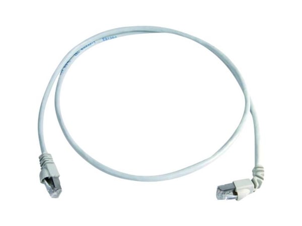 Telegärtner 100008023 RJ45 Verkkokaapeli, patch-kaapeli CAT 6A S/FTP 1,00 m Valkoinen Palosuojattu, halogeeniton 1 kpl 1 kpl