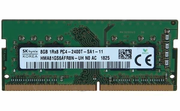 SK Hynix HMA81GS6AFR8N-UH 8GB DDR4 2133MHz PC4-17000 SODIMM, 8GB, 1 x 8GB, DDR4, 2400 MHz, 260-pin SO-DIMM, Grønn