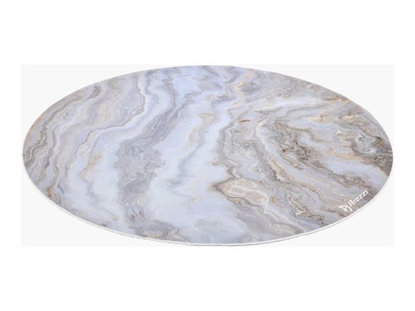 Arozzi Zona - Stolmatta för kontor - rund - 121 cm - vit marmor