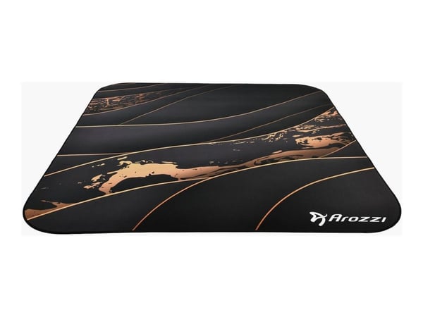 Arozzi Zona - Stolmatte for kontor - firkantet - 116 x 116 cm - svart gull