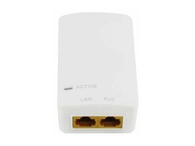 MicroConnect - Strøminjektor - AC 100-240 V - 15.4 watt - utgangskontakter: 1 - Europa - hvit
