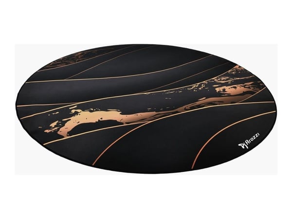 Arozzi Zona - Stolmatte for kontor - rund - 121 cm - svart gull