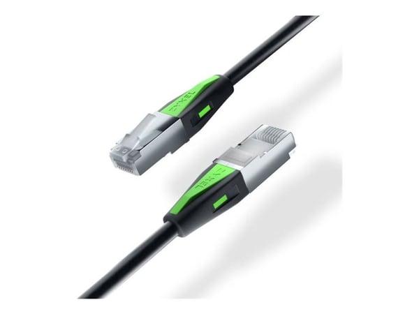 Zyxel - Verkkokaapeli - RJ-45 (uros) - RJ-45 (uros) - 18 cm - SF/FTP - CAT 6a Zyxel - Verkkokaapeli - RJ-45 (uros) - RJ-45 (uros) - 18 cm - SF/FTP - CAT 6a