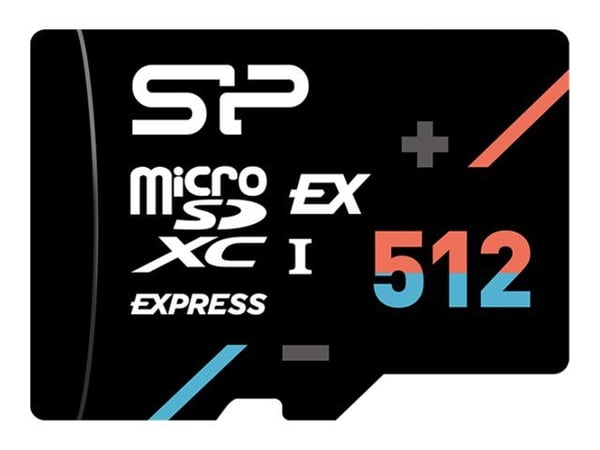 SILICON POWER Hypera - Flashminnekort - 512 GB - A1 / Video Class V30 / UHS-I U3 / Class10 - microSD PCI Express Gen 3x1 UHS-I