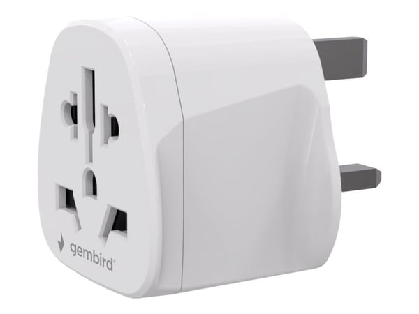 Gembird - Strømadapter - 2500 watt - 10 A (Type A, type B, Type C, Type E, type F, Type G, Type I, Type J, type L, Type N) - Storbritannia