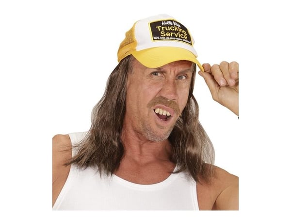Truckerhatt med hår
