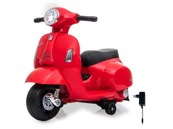Jamara Ride-on Vespa Mini, 1,6 år, 4 hjul, Sort, Rød, Batterier kreves