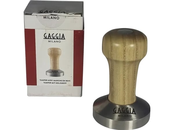 Gaggia tamperi puukahvalla, tuhkapuu, 58 mm