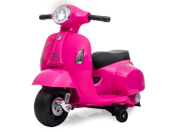 Jamara Ride-on Vespa Mini, 1,6 vuosi/vuosia, 4 renkaita, musta, Vaaleanpunainen, Tarvitsee patterit