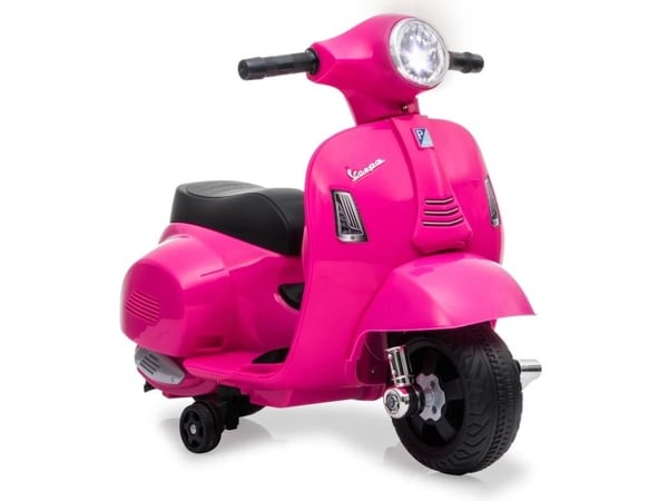 Jamara Ride-on Vespa Mini, 1,6 år, 4 hjul, Sort, Rosa, Batterier kreves