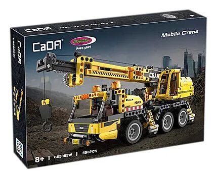 Jamara CaDA Mobilkran, Kranmaskin, 8 år, Svart, Gul
